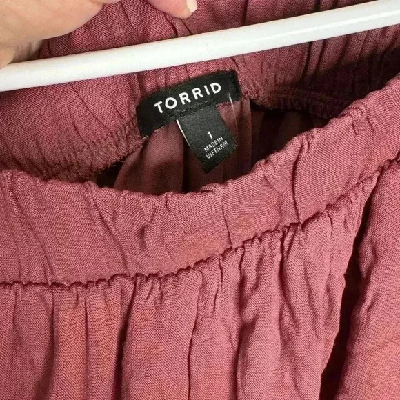 NWT TORRID Purple Skirt with stretchy band - Picture 4 of 4